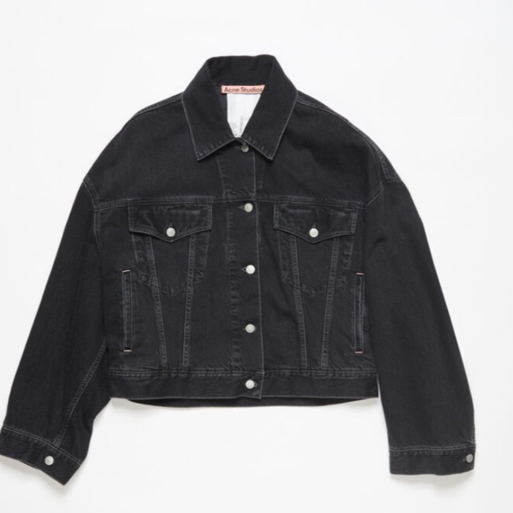 Acne Studios Black Oversized Denim Jacket